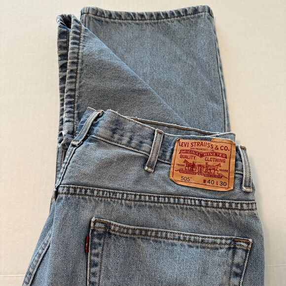 LEVIS 505, 40x30 Regular fit, Blue Light fade 90s Vintage *Clean - Picture 1 of 10